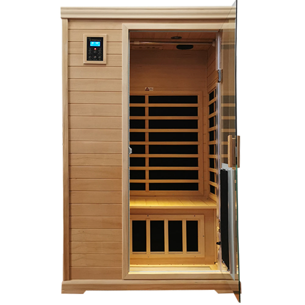 2 Person Sauna, Far Infrared Hemlock Indoor Sauna Room