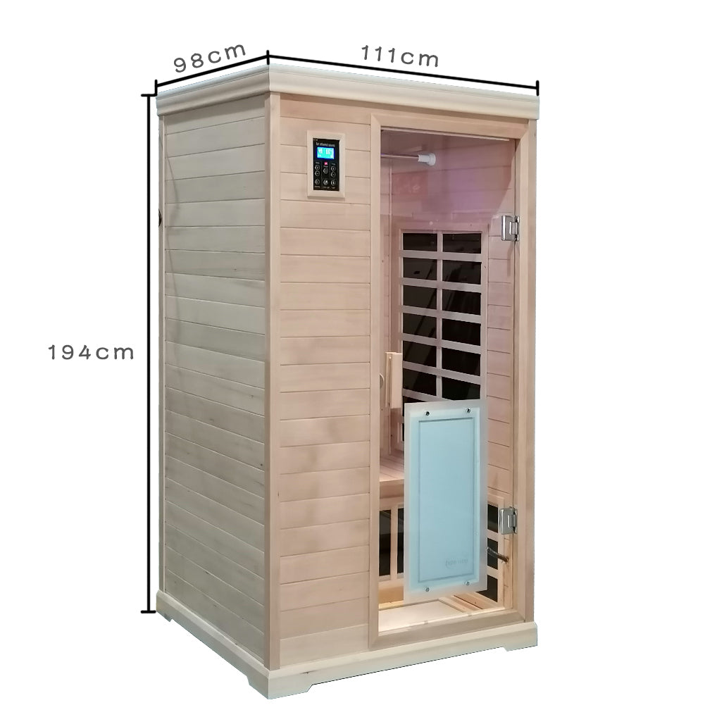 2 Person Sauna, Far Infrared Hemlock Indoor Sauna Room