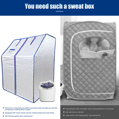 Portable Sauna for Home, Personal Steam Sauna Tent, Chair and Remote Included for Home