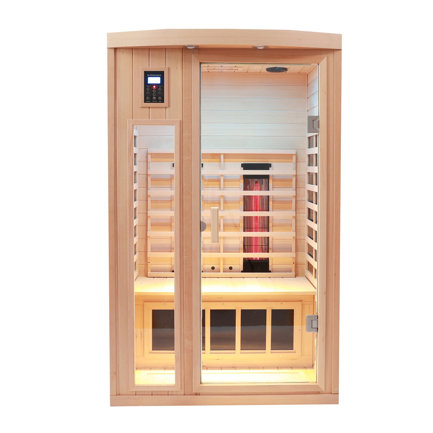 2 Person Infrared Home Sauna in Hemlock, LED and Bluetooth