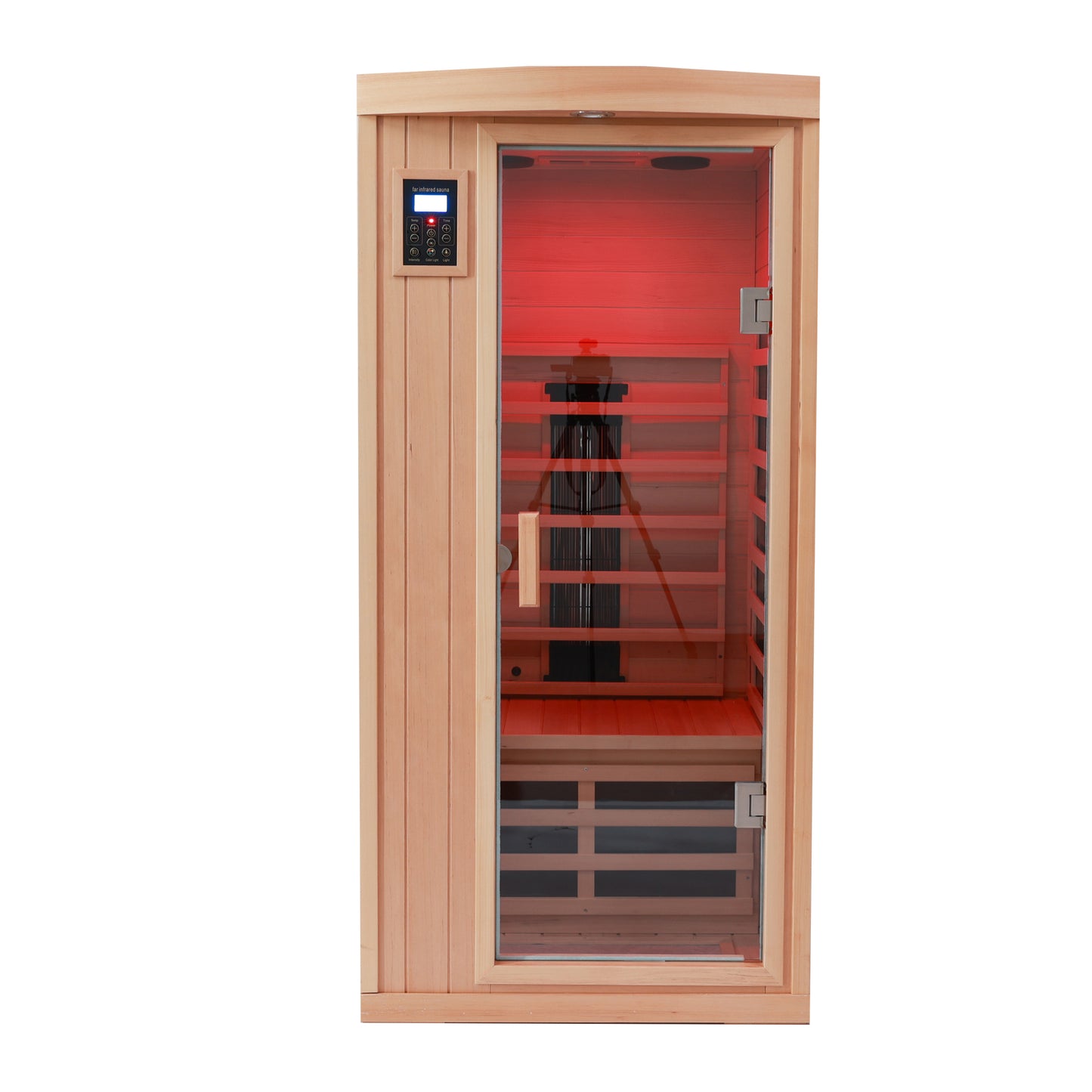 One Person Infrared Home Sauna in Hemlock, LED and Bluetooth