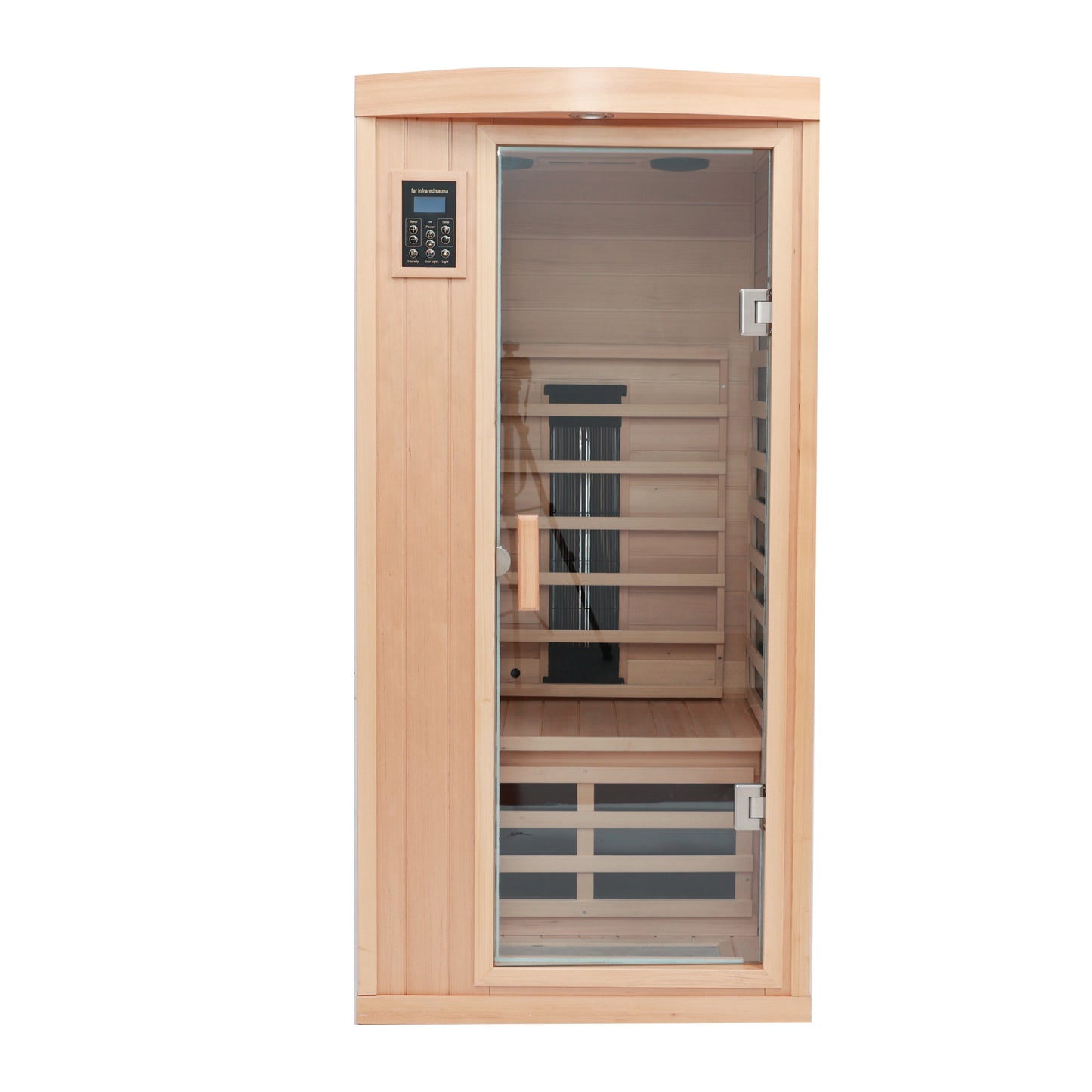 One Person Infrared Home Sauna in Hemlock, LED and Bluetooth