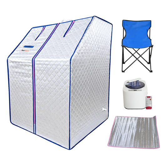 Portable Sauna for Home, Personal Steam Sauna Tent, Chair and Remote Included for Home