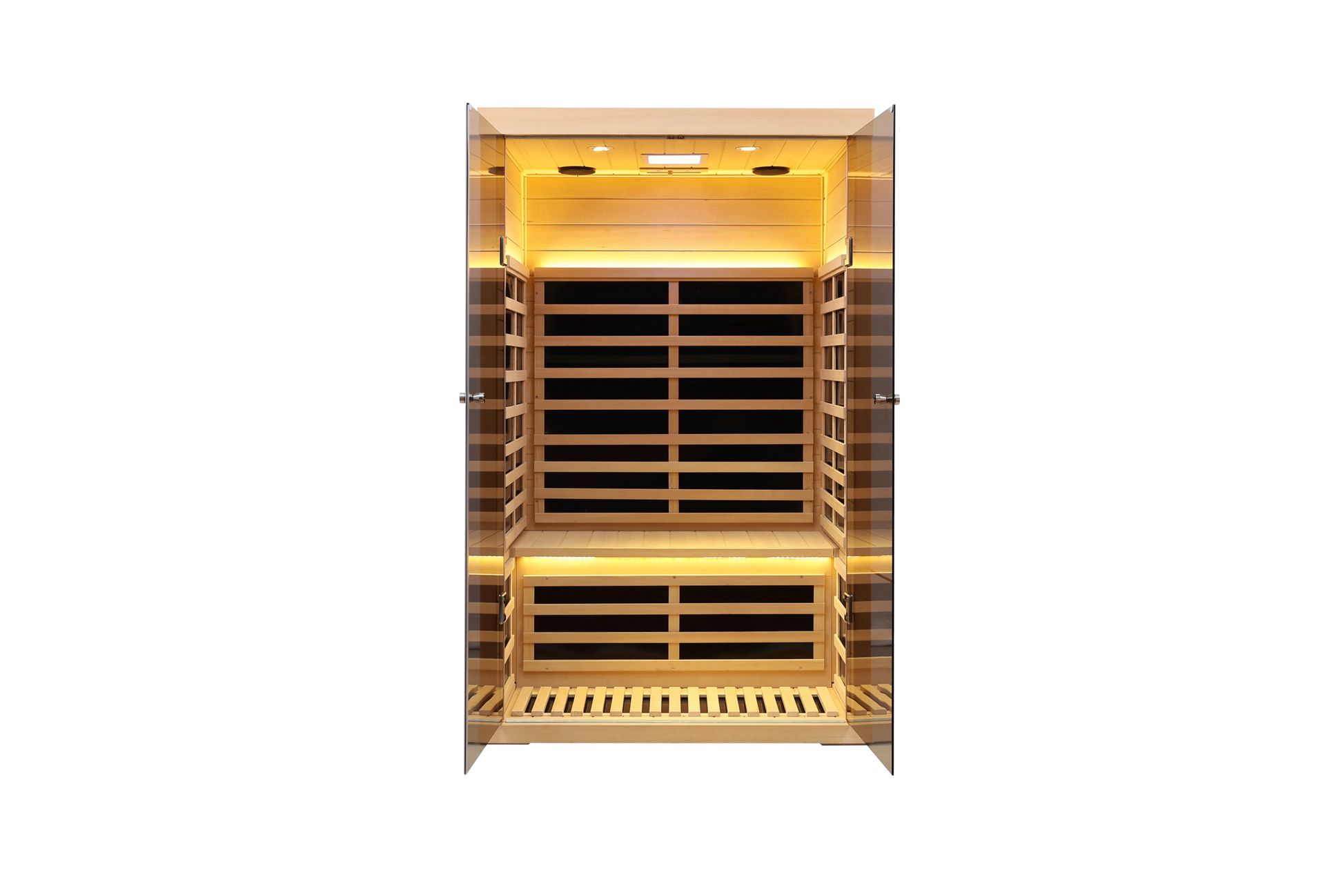 2 Person Sauna, Luxury Indoor Far Infrared Sauna, Canadian Hemlock